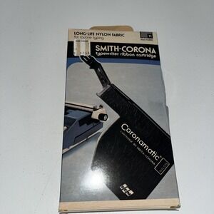 Smith-Corona Typewriter Ribbon Cartridge Long Life Black Fabric 11